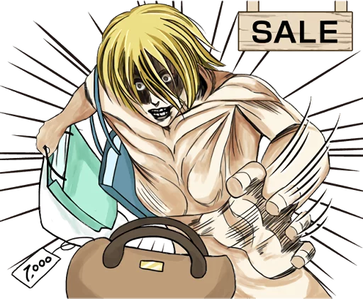 💸 Стикер «Attack on Titan» для Telegram