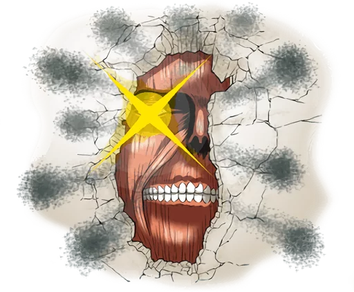 👁️ Стикер «Attack on Titan» для Telegram