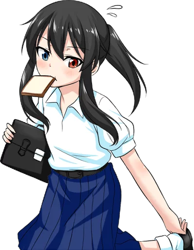 🏃 Стикер «Bellezza Felutia in school uniform» для Telegram