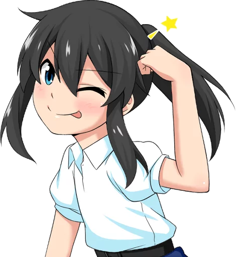😋 Стикер «Bellezza Felutia in school uniform» для Telegram