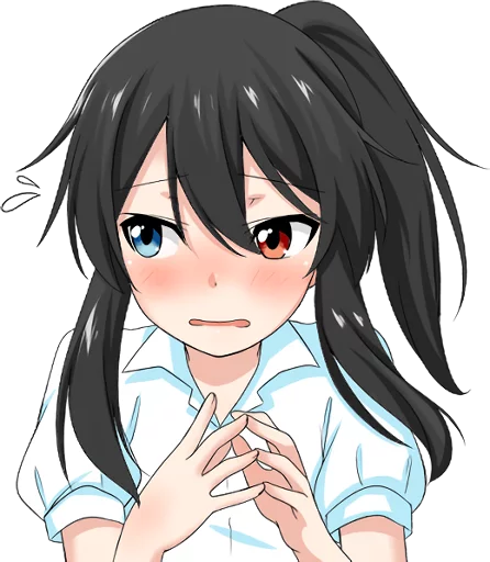 😣 Стикер «Bellezza Felutia in school uniform» для Telegram