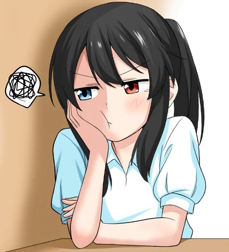 😒 Стикер «Bellezza Felutia in school uniform» для Telegram