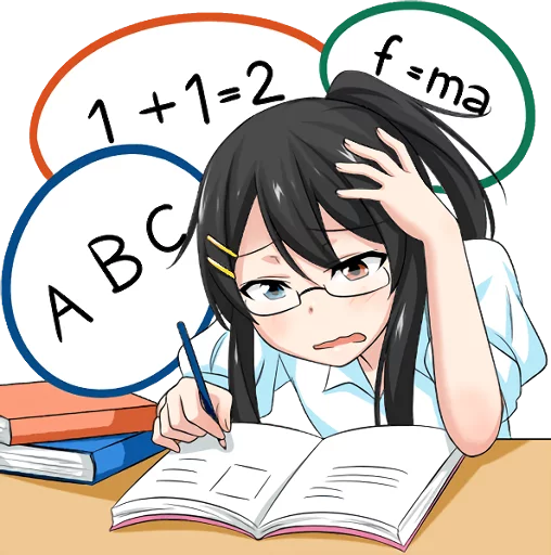 😫 Стикер «Bellezza Felutia in school uniform» для Telegram