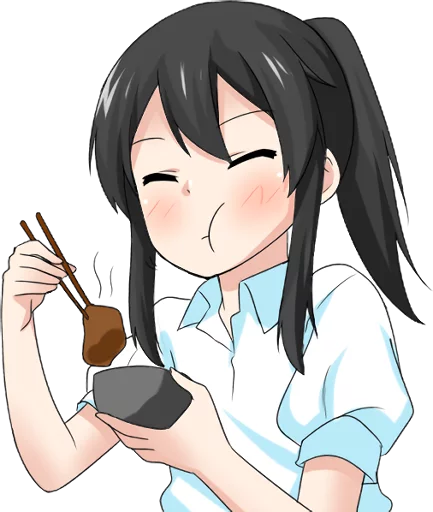 🍜 Стикер «Bellezza Felutia in school uniform» для Telegram