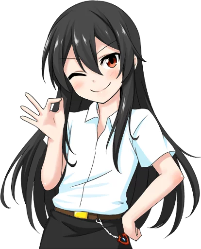 👌 Стикер «Bellezza Felutia in school uniform» для Telegram