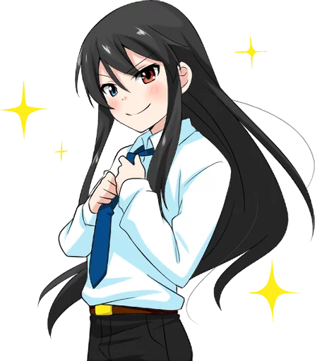 👔 Стикер «Bellezza Felutia in school uniform» для Telegram