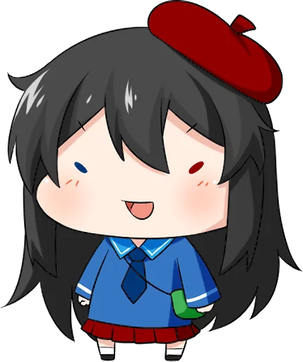 🙃 Стикер «Bellezza Felutia in school uniform» для Telegram