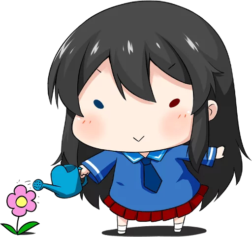 🌺 Стикер «Bellezza Felutia in school uniform» для Telegram