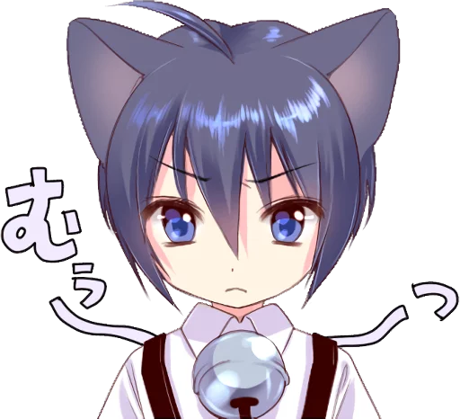 😞 Стикер «Boy of a black cat» для Telegram