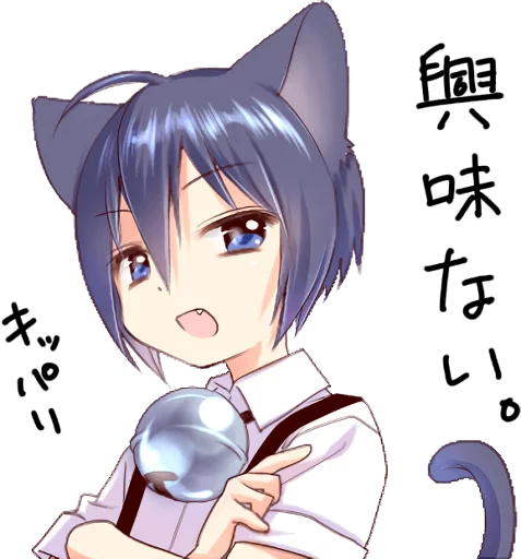 🙄 Стикер «Boy of a black cat» для Telegram