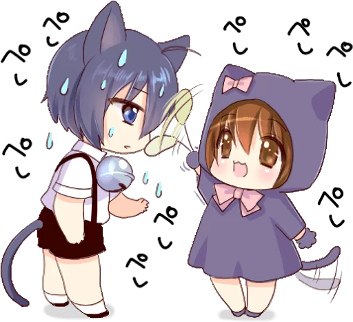 😾 Стикер «Boy of a black cat» для Telegram