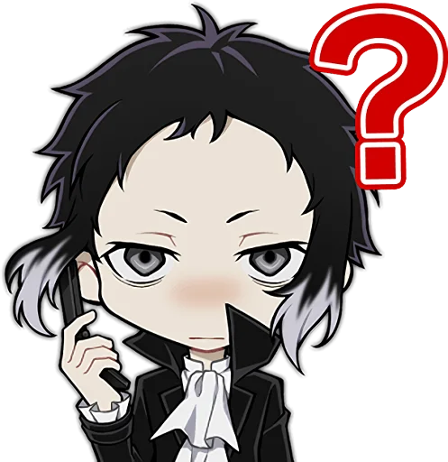 ❓ Стикер «Bungo Stray Dogs Mayoi Inu Kaikitan» для Telegram
