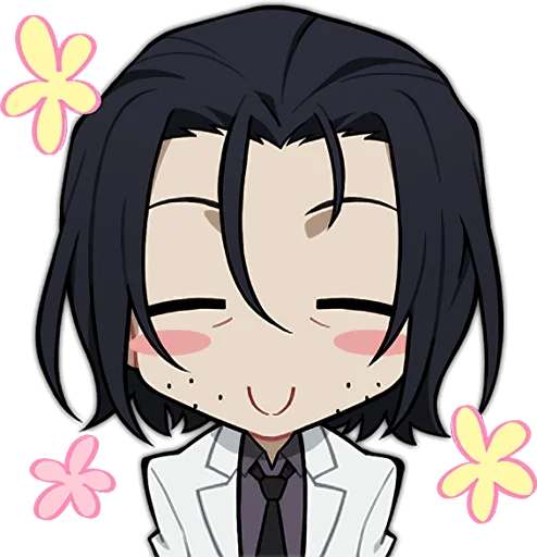 😊 Стикер «Bungo Stray Dogs Mayoi Inu Kaikitan» для Telegram