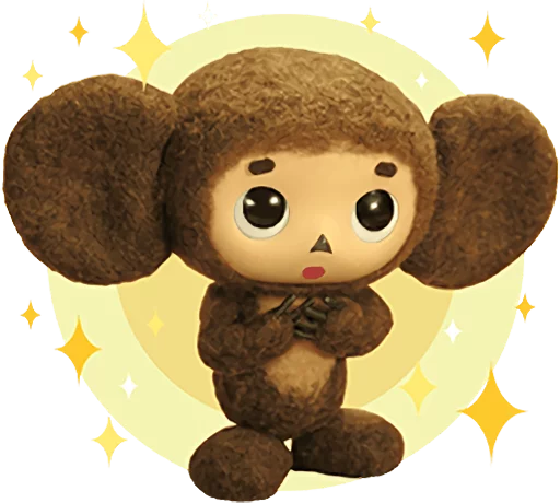 Стикерпак Cheburashka Movie Puppet Stickers для Telegram