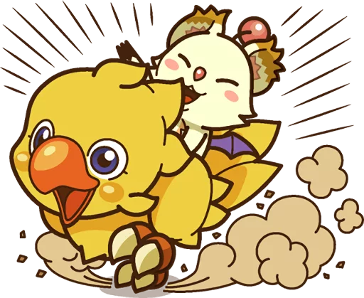 🚶‍♂️ Стикер «Chocobo» для Telegram