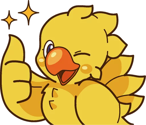 👍 Стикер «Chocobo» для Telegram