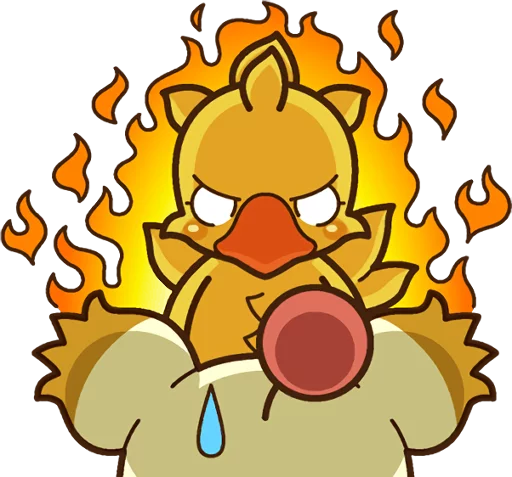 😡 Стикер «Chocobo» для Telegram