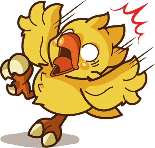 😱 Стикер «Chocobo» для Telegram