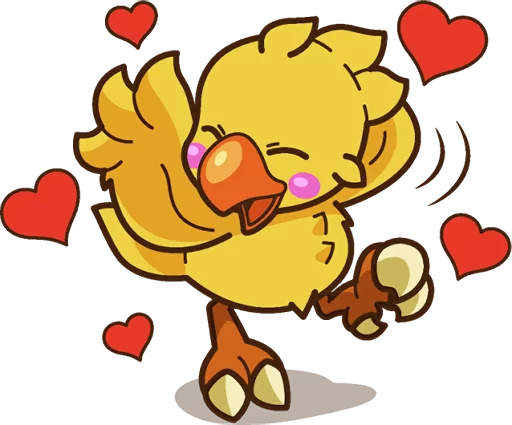 😚 Стикер «Chocobo» для Telegram