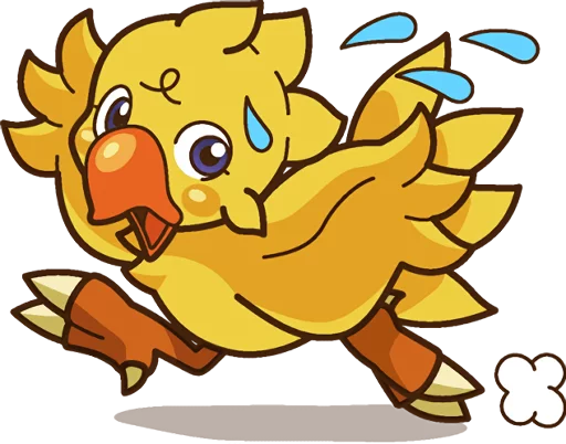 😰 Стикер «Chocobo» для Telegram