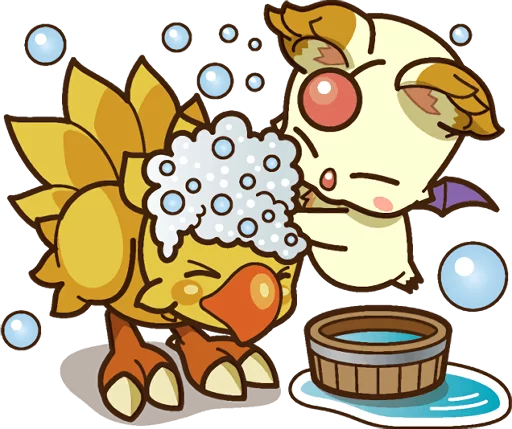 🚿 Стикер «Chocobo» для Telegram
