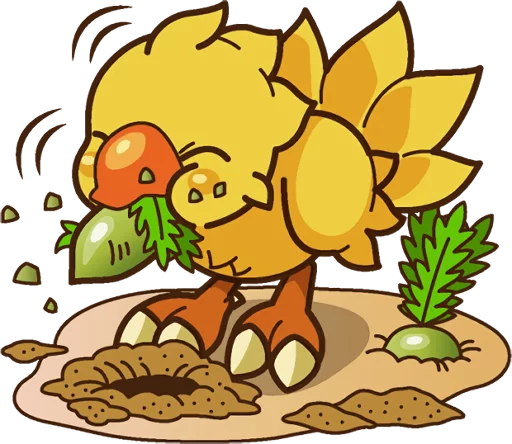 😋 Стикер «Chocobo» для Telegram