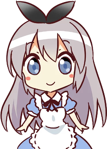 Стикерпак CUTE GIRL Alice для Telegram