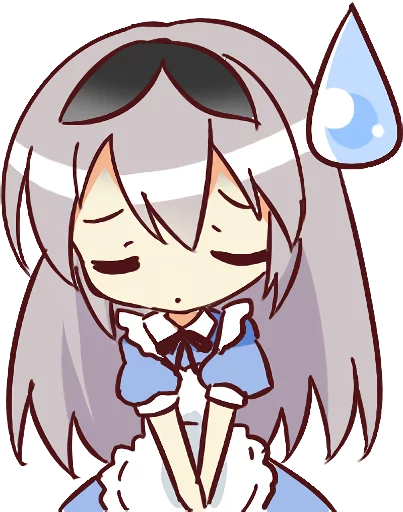 😓 Стикер «CUTE GIRL Alice» для Telegram