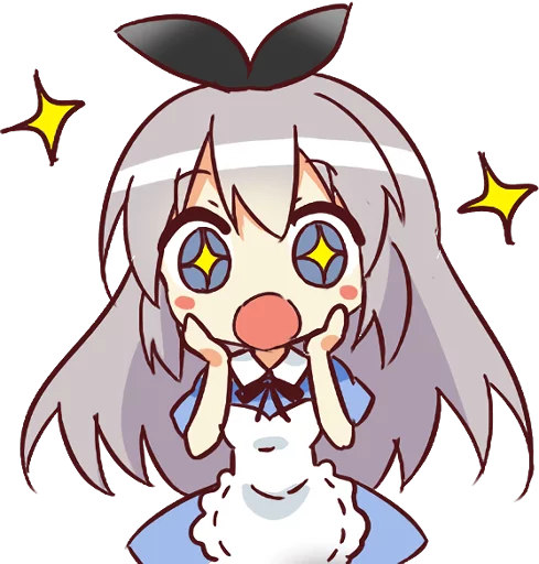 😍 Стикер «CUTE GIRL Alice» для Telegram