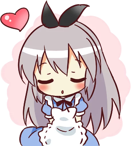 ❤️ Стикер «CUTE GIRL Alice» для Telegram