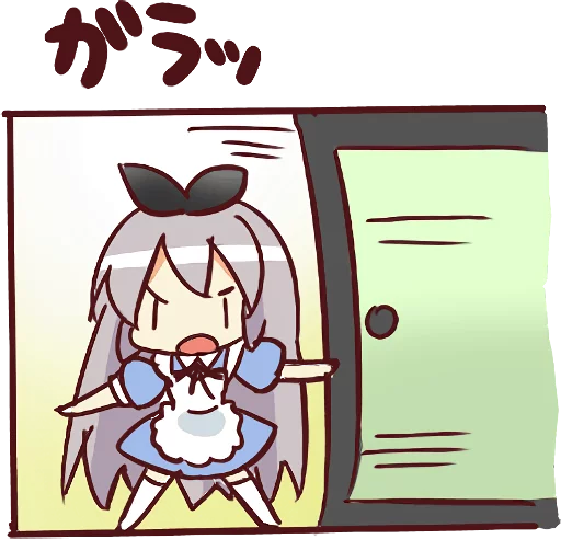 😠 Стикер «CUTE GIRL Alice» для Telegram