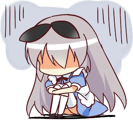 😰 Стикер «CUTE GIRL Alice» для Telegram