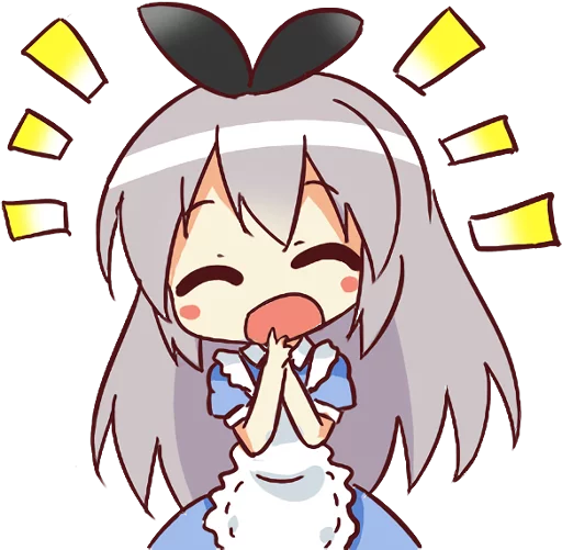 😄 Стикер «CUTE GIRL Alice» для Telegram