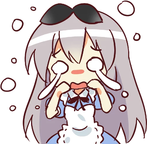 😭 Стикер «CUTE GIRL Alice» для Telegram