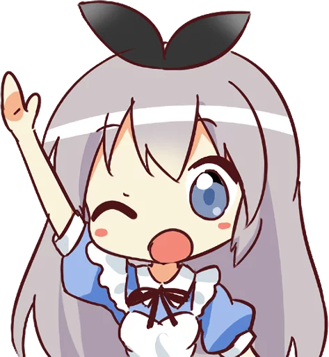 ✋ Стикер «CUTE GIRL Alice» для Telegram