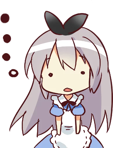 😐 Стикер «CUTE GIRL Alice» для Telegram