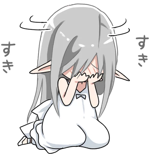 🙈 Стикер «Elf who wants to get caught» для Telegram