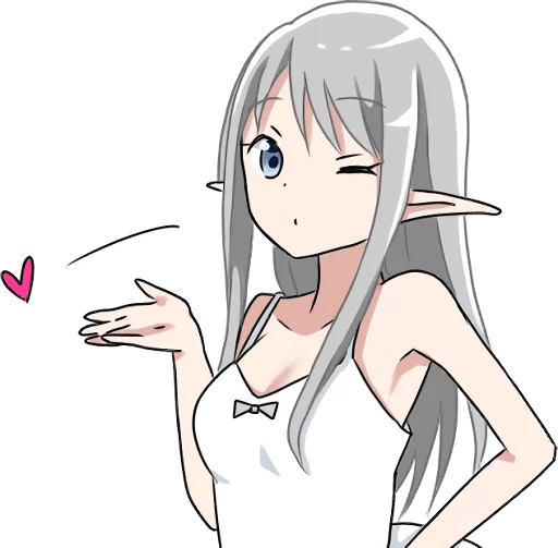 😘 Стикер «Elf who wants to get caught» для Telegram