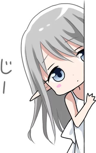 👁️ Стикер «Elf who wants to get caught» для Telegram