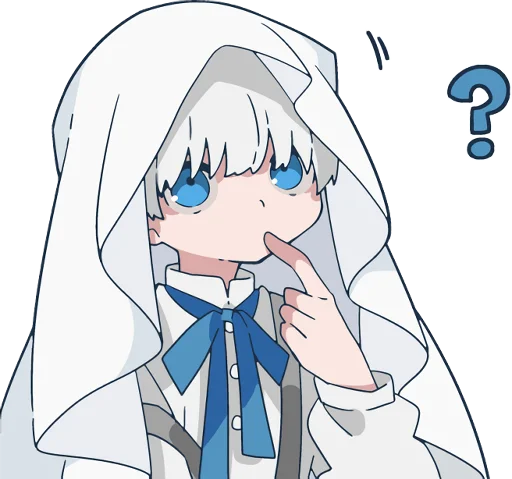 ❔ Стикер «Ghost and black cat» для Telegram