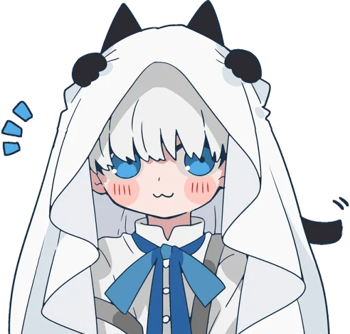 😗 Стикер «Ghost and black cat» для Telegram