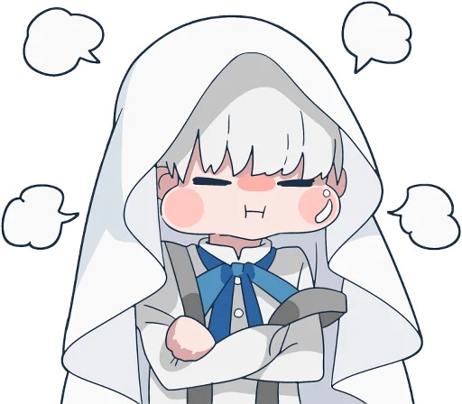 😤 Стикер «Ghost and black cat» для Telegram