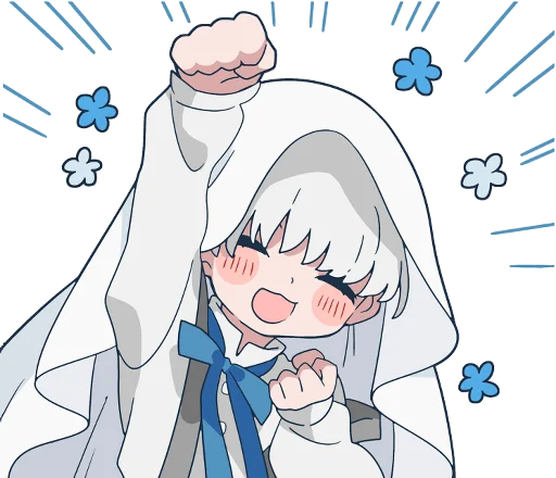 ✊ Стикер «Ghost and black cat» для Telegram