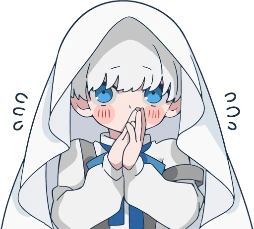 🙏 Стикер «Ghost and black cat» для Telegram