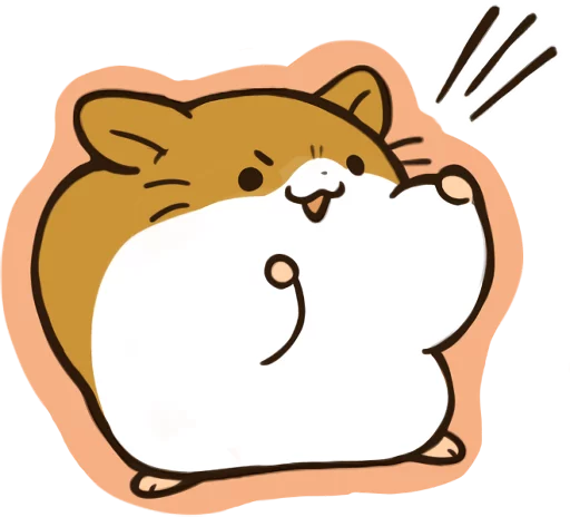 💪 Стикер «hamstamp» для Telegram