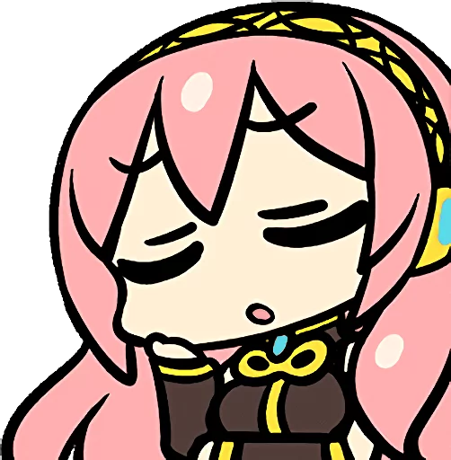 😕 Стикер «Hatsune Miku and the Piapro Family» для Telegram