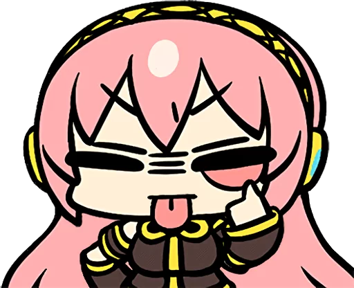 😤 Стикер «Hatsune Miku and the Piapro Family» для Telegram