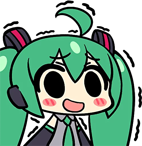 🙂 Стикер «Hatsune Miku and the Piapro Family» для Telegram