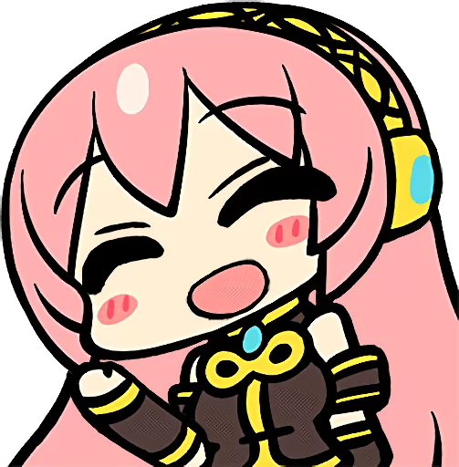 😄 Стикер «Hatsune Miku and the Piapro Family» для Telegram