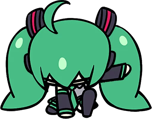 🏃‍♀️ Стикер «Hatsune Miku and the Piapro Family» для Telegram
